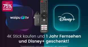 Hol dir 1 Jahr waipu.tv & Disney+ Standard mit Werbung für 64,98 Euro – Das ultimative Streaming-Angebot