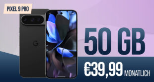 Google Pixel 9 Pro -256GB- für einmalig 249 Euro mit 50GB und 200 Euro Wechselbonus bei Rufnummernmitnahme nur 39.99 Euro monatlich