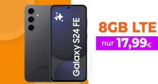 Samsung Galaxy S24 FE für einmalig 49 Euro (+Anschlusspreis 19.99€) mit 8GB LTE nur 17.99 Euro monatlich