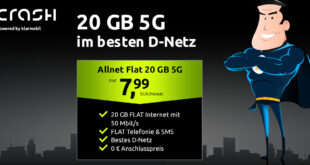 Telekom 20GB 5G Allnet Flat für nur 7.99 Euro monatlich - kein Anschlusspreis