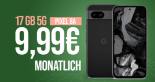 Google Pixel 8a für einmalig 79 Euro (+AG 39.99€) mit 17GB nur 9.99 Euro monatlich