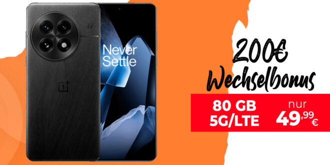 OnePlus 13 -512GB- für einmalig 99 Euro (+AG 39.99€) mit 80GB und 200 Euro Wechselbonus bei Rufnummernmitnahme nur 49.99 Euro monatlich