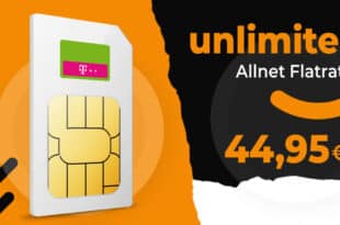 Magenta Mobil XL der Telekom für 44.95 Euro monatlich – Unlimited Datenvolumen im besten Netz