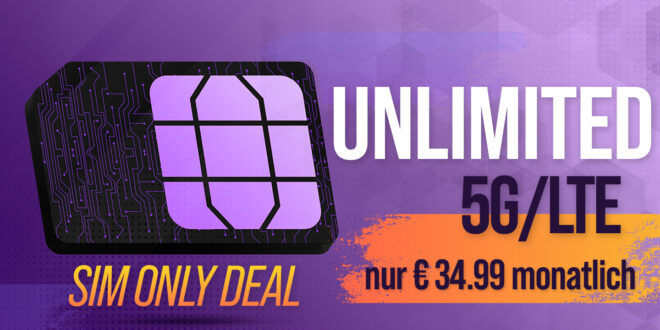 Vodafone Giga Mobil XL unlimited nur 34.99 Euro monatlich (5G bis 300 Mbits)