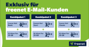 freenet Phone: Exklusiv für freenet E-Mail-Kunden - 20GB 5G Vodafone Allnet nur 4.99 Euro monatlich