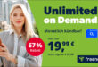 monatlich kündbar - o2 Mobile Unlimited on Demand nur 19.99 Euro monatlich - Anschlusspreis nur 19.99 Euro