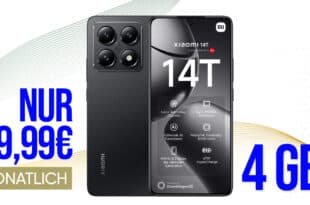 Xiaomi 14T -512GB- für einmalig 49 Euro (+AG 39.99€) mit 4GB nur 9.99 Euro monatlich