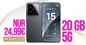 Xiaomi 15 für einmalig 29 Euro (+Anschlussgebühr 39.99€) mit 20GB Telekom und 50 Euro Wechselbonus bei Rufnummernmitnahme nur 24.99 Euro monatlich