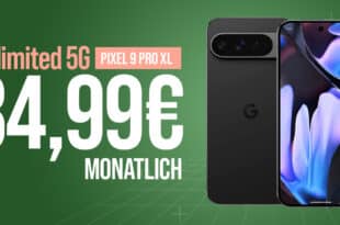 Google Pixel 9 Pro XL & Google 45W USB-C Power Charger mit o2 Mobile Unlimited on Demand und 200 Euro Wechselbonus bei Rufnummernmitnahme nur 34.99 Euro monatlich