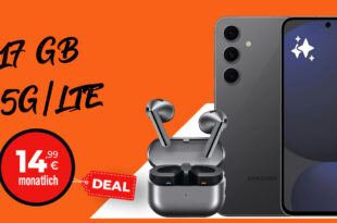 Oster DEAL - Samsung Galaxy S24 FE & Galaxy Buds3 mit 17GB 5G nur 14.99 Euro monatlich