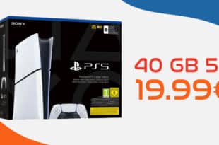 PS5 PlayStation 5 Slim - Digital Edition mit 40GB Handyvertrag nur 19.99 Euro monatlich