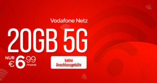 Vodafone Netz - Allnet 20GB nur 6.99 - 30GB nur 8.99 Euro und 50GB nur 9.99 Euro monatlich