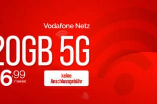 Vodafone Netz - Allnet 20GB nur 6.99 - 30GB nur 8.99 Euro und 50GB nur 9.99 Euro monatlich