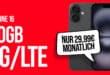 iPhone 16 für einmalig 109.95 Euro mit 20GB Allnet Flat und 100 Euro Wechselbonus nur 29.99 Euro monatlich