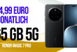Honor Magic7 Pro 512GB mit Vertrag für einmalig 149 Euro - 65GB und 100 Euro Wechselbonus bei Rufnummermitnahme nur 44.99 Euro monatlich