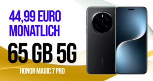Honor Magic7 Pro 512GB mit Vertrag für einmalig 149 Euro - 65GB und 100 Euro Wechselbonus bei Rufnummermitnahme nur 44.99 Euro monatlich