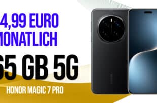 Honor Magic7 Pro 512GB mit Vertrag für einmalig 149 Euro - 65GB und 100 Euro Wechselbonus bei Rufnummermitnahme nur 44.99 Euro monatlich