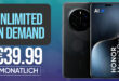 Nur für Personen unter 29 Jahren - Honor Magic 7 Pro mit unbegrenztem 5G Datenvolumen nur 39.99 Euro monatlich