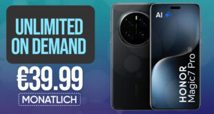 Nur für Personen unter 29 Jahren - Honor Magic 7 Pro mit unbegrenztem 5G Datenvolumen nur 39.99 Euro monatlich