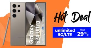 Samsung Galaxy S24 Ultra -512GB- für einmalig 179 Euro mit unbegrenztem (unlimited) Datenvolumen nur 29.99 Euro monatlich