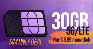 Allnet Flat 30GB im Vodafone Netz nur 8.99 Euro monatlich