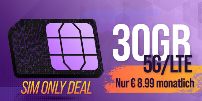 Allnet Flat 30GB im Vodafone Netz nur 8.99 Euro monatlich