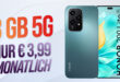 Honor 200 Lite -256GB- mit 3GB 5G Allnet Flat nur 3.99 Euro monatlich