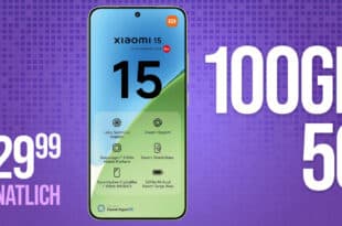 Xiaomi 15 für einmalig 29 Euro mit 100GB Allnet Flat und 100 Euro Wechselbonus bei Rufnummernmitnahme nur 29.99 Euro monatlich