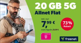 20GB Telekom Allnet Flat im 5G-Netz nur 7.99 Euro monatlich