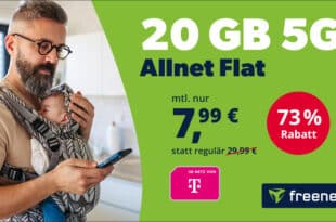 20GB Telekom Allnet Flat im 5G-Netz nur 7.99 Euro monatlich
