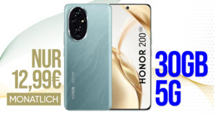 Honor 200 mit Vertrag - 30GB Allnet nur 12.99 Euro monatlich