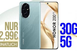 Honor 200 mit Vertrag - 30GB Allnet nur 12.99 Euro monatlich