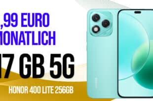 Honor 400 lite 256GB mit Vertrag - 17GB Allnet Flat nur 9.99 Euro monatlich