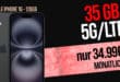iPhone 16 für einmalig 79 Euro mit 35GB Allnet und 150 Euro Wechselbonus bei Rufnummernmitnahme nur 34.99 Euro monatlich