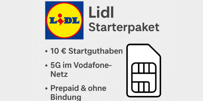 Lidl Starterpaket – Günstig ins 5G-Netz von Vodafone starten