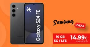 Samsung Galaxy S24 FE für einmalig 49 Euro mit 10GB nur 14.99 Euro monatlich
