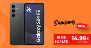 Samsung Galaxy S24 FE für einmalig 49 Euro mit 10GB nur 14.99 Euro monatlich