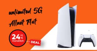 Sony Playstation 5 Slim Disc Edition PS5 mit unlimited 5G Allnet Flat nur 24.99 Euro monatlich