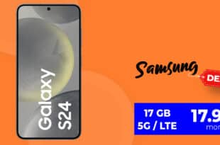 Samsung Galaxy S24 mit Vertrag - einmalig 49 Euro mit 17GB nur 17.99 Euro monatlich