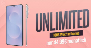 Samsung Galaxy S25 Edge für einmalig 139 Euro mit unlimitiertem 5G und 100 Euro Wechselbonus bei Rufnummernmitnahme nur 44.99 Euro monatlich