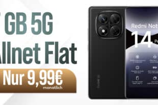 Xiaomi Redmi Note 14 Pro 5G für einmalig 29 Euro mit 7GB Allnet Flat nur 9.99 Euro monatlich