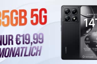 Xiaomi 14T Pro & 120W HyperCharge für einmalig 29 Euro mit 35GB Allnet Flat und 50 Euro Wechselbonus nur 19.99 Euro monatlich