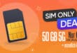 monatlich kündbar - Allnet Flat 50GB 5G nur 7.99 Euro monatlich