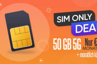 monatlich kündbar - Allnet Flat 50GB 5G nur 7.99 Euro monatlich