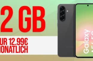 Samsung Galaxy A56 mit 12GB 5G Allnet Flat und 50 Euro Wechselbonus nur 12.99 Euro monatlich