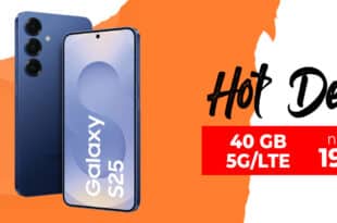 Samsung Galaxy S25 für einmalig 125 Euro mit 40GB Allnet Flat nur 19.99 Euro monatlich