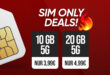 Monatlich kündbar - 10GB Allnet Flat nur 3.99 Euro - 20GB nur 4.99 Euro und 30GB nur 6.99 Euro monatlich