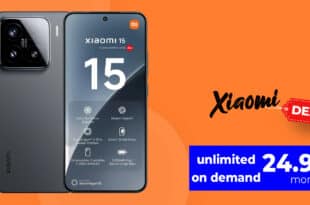 Xiaomi 15 für einmalig 29 Euro mit unlimited on demand (10GB pro Tag) nur 24.99 Euro monatlich