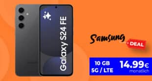 Samsung Galaxy S24 FE & Samsung Charger mit 10GB Allnet Flat nur 14.99 Euro monatlich