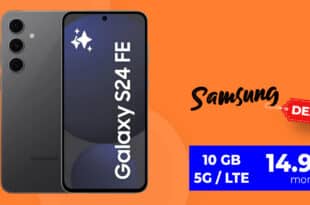 Samsung Galaxy S24 FE & Samsung Charger mit 10GB Allnet Flat nur 14.99 Euro monatlich